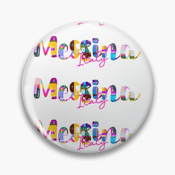 Item preview, Messina, Italy, Vibrant Abstract City Typography Art designed and sold by Wanderful-roads.