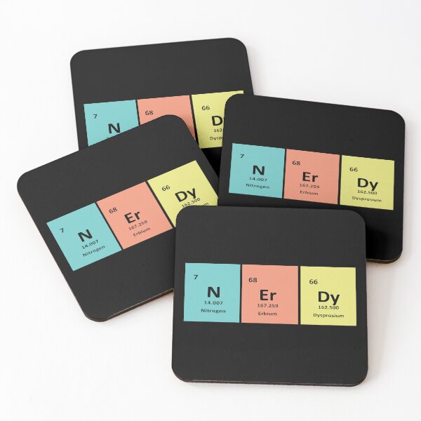 Item preview, Nerdy Chemistry Design – Nitrogen, Erbium & Dysprosium | Science Humor & Geek Gift designed and sold by sciencefacts.