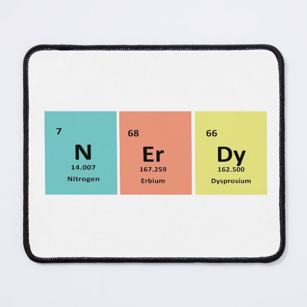 Item preview, Nerdy Chemistry Design – Nitrogen, Erbium & Dysprosium | Science Humor & Geek Gift designed and sold by sciencefacts.