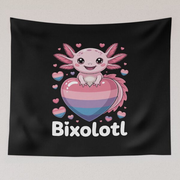 Item preview, Bisexual Axolotl Heart Bisexuality Bi Bisexual Flag LGBTQ  designed and sold by GGrizeldaRivas.