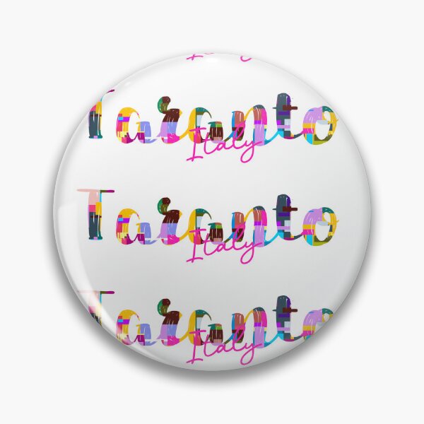 Item preview, Taranto, Italy, Vibrant Abstract City Typography Art designed and sold by Wanderful-roads.