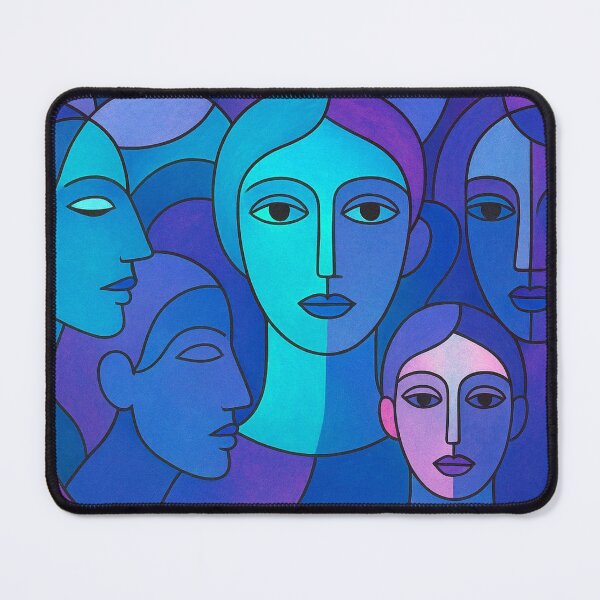 Item preview, Faces in blue harmony designed and sold by Sigtrix.