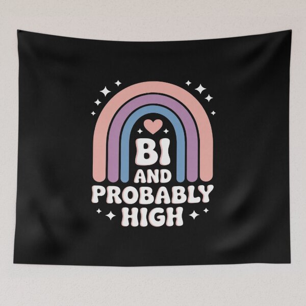 Item preview, Bisexual Bi Pride Flag Bi And Probably High  designed and sold by GGrizeldaRivas.