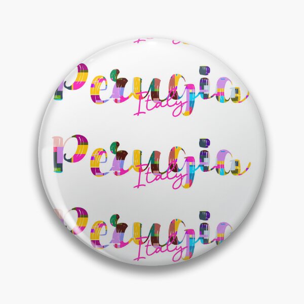 Item preview, Perugia, Italy, Vibrant Abstract City Typography Art designed and sold by Wanderful-roads.