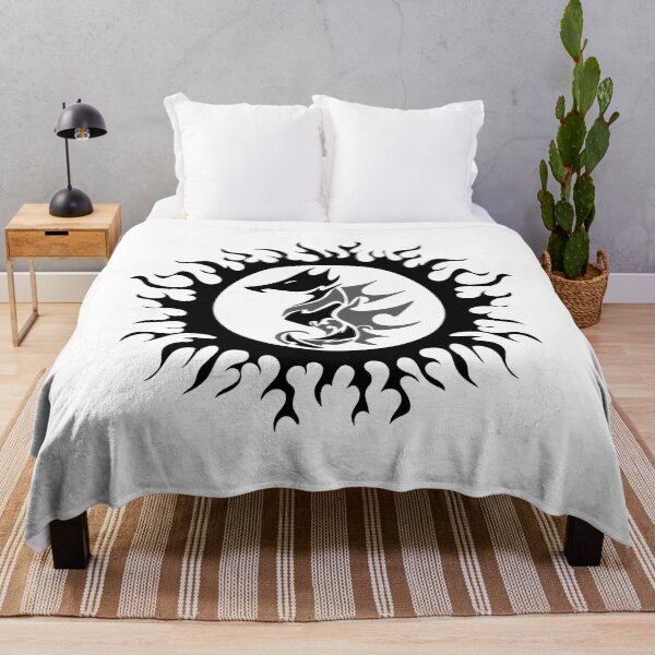 Item preview, tribal Seahorse flaming Sun designed and sold by Bronxartdesign.