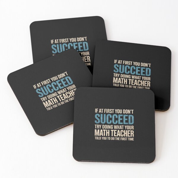 Item preview, Math Teacher If at first you don't succeed  designed and sold by dainegilbert.
