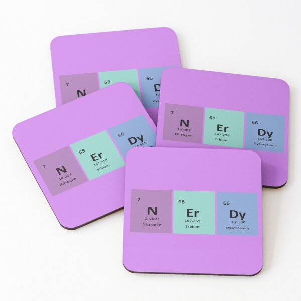 Item preview, Nerdy Chemistry Design – Nitrogen, Erbium & Dysprosium | Science Humor & Geek Gift designed and sold by sciencefacts.