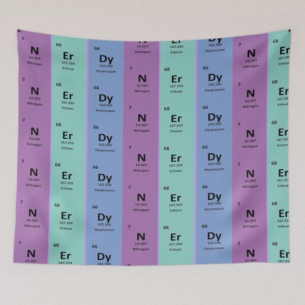 Item preview, Nerdy Chemistry Design – Nitrogen, Erbium & Dysprosium | Science Humor & Geek Gift designed and sold by sciencefacts.