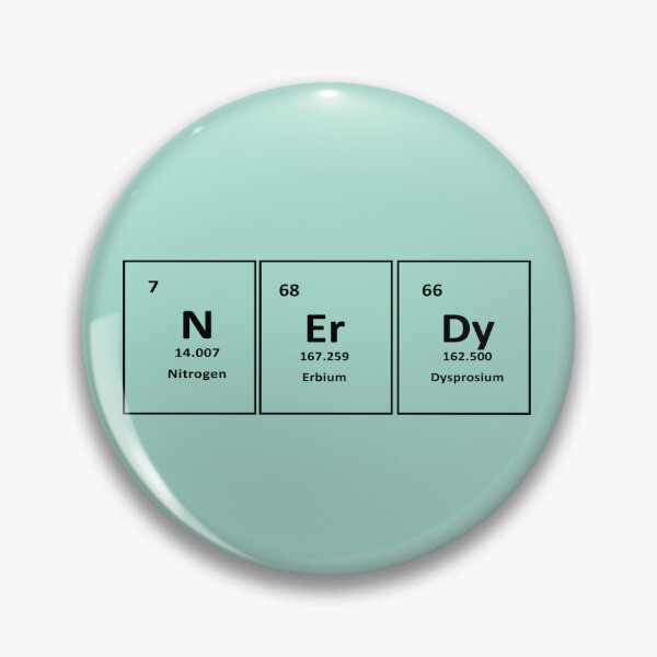 Item preview, Nerdy Chemistry Design – Nitrogen, Erbium & Dysprosium | Science Humor & Geek Gift designed and sold by sciencefacts.