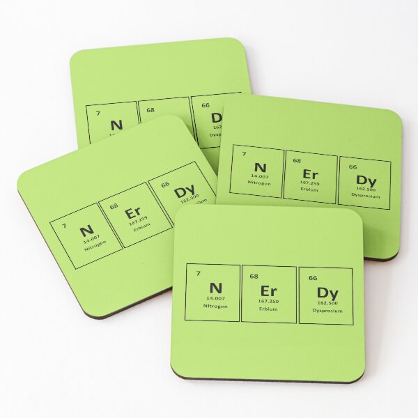 Item preview, Nerdy Chemistry Design – Nitrogen, Erbium & Dysprosium | Science Humor & Geek Gift designed and sold by sciencefacts.