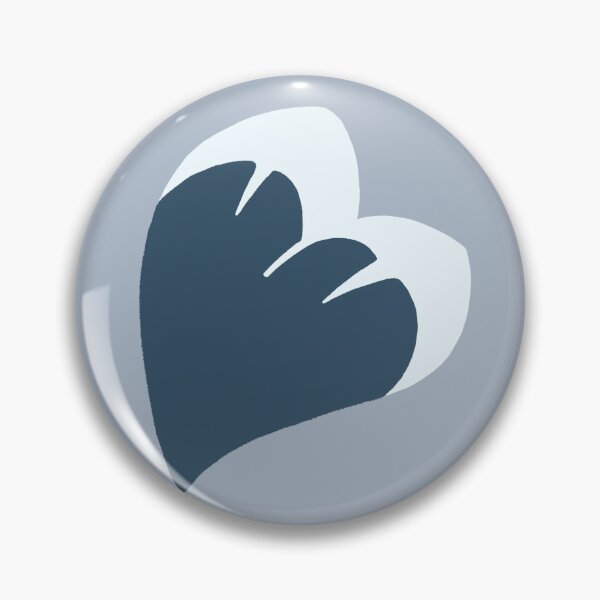 Item preview, Flat Azure-winged Magpie Heart designed and sold by hichili-dori.