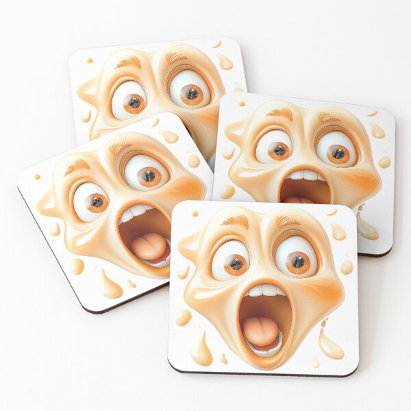 Item preview, Funny Shocked Cartoon Face Character designed and sold by rachada99.