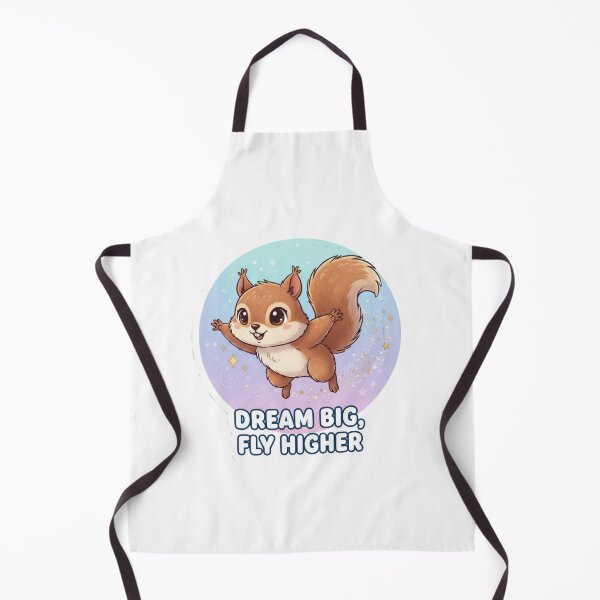 Item preview, Dream Big Fly Higher Cute Squirrel Cartoon - Motivational Inspirational Art designed and sold by Ahilwani.