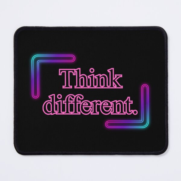 Item preview, Think different. short slogans, quotes, motivation, think, achieve,daily quote,joyful,cheerful,positive quote,christmas gift,festive, designed and sold by chipmuckdesignn.