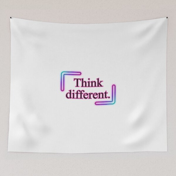 Item preview, Think different. short slogans, quotes, motivation, think, achieve,daily quote,joyful,cheerful,positive quote,christmas gift,festive,  designed and sold by chipmuckdesignn.