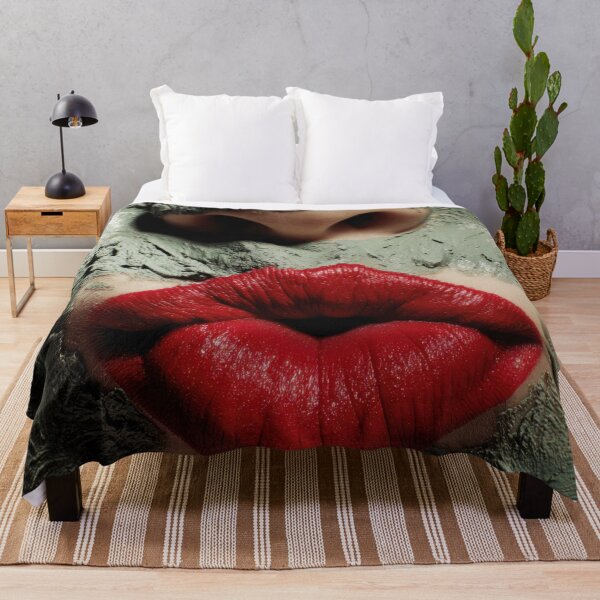 Item preview, Woman with red lips and green mask designed and sold by anytka.