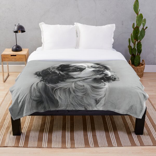 Item preview, Cavalier King Charles Spaniel Portrait Art designed and sold by Dog Art Studio.