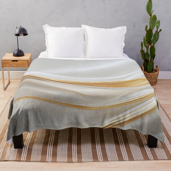 Item preview, Silk fabric with gold lines designed and sold by anytka.
