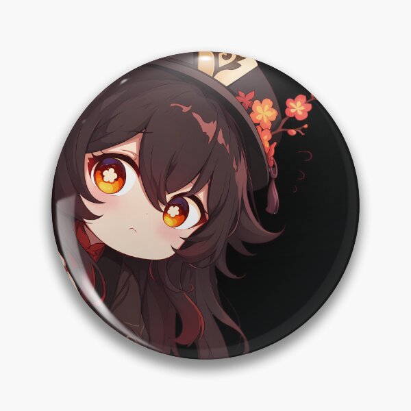 Item preview, Hu Tao Genshin Impact Game Anime Chibi Kawaii Peeker designed and sold by HumbertoValveno.