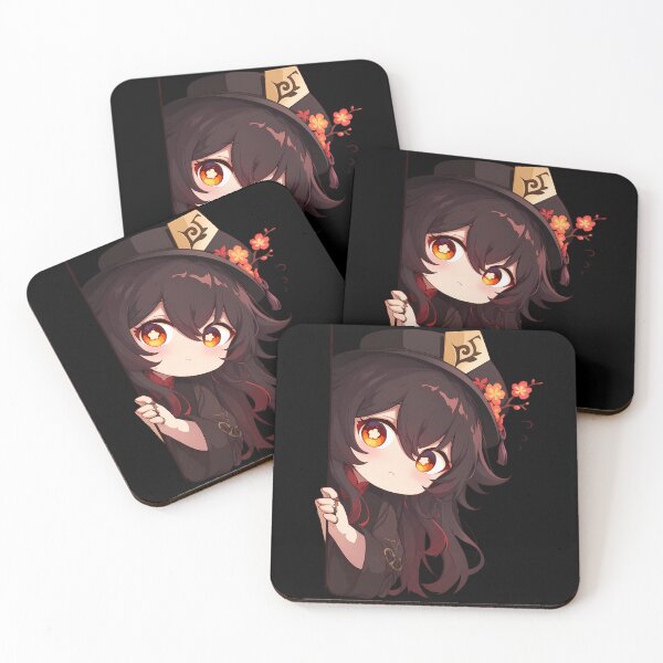 Item preview, Hu Tao Genshin Impact Game Anime Chibi Kawaii Peeker designed and sold by HumbertoValveno.