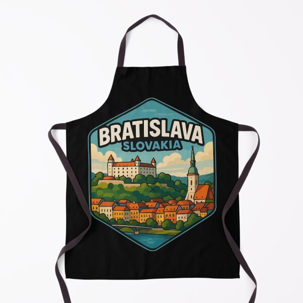 Item preview, Bratislava Slovakia Skyline Retro Travel designed and sold by TomFrontierArt.
