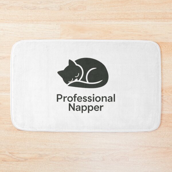 Item preview, Professional Napper – Funny Cat Lover Gift | Cute Minimalist Sleeping Cat Design for Sleepy People & Nap Enthusiasts designed and sold by RelatableMess.