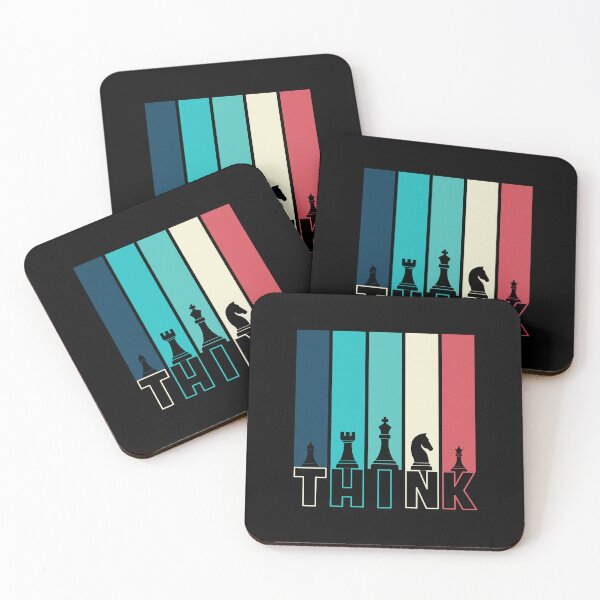 Item preview, Vintage Chess Design – “THINK” Inspirational Chess Artwork designed and sold by Suzy Perez Art.