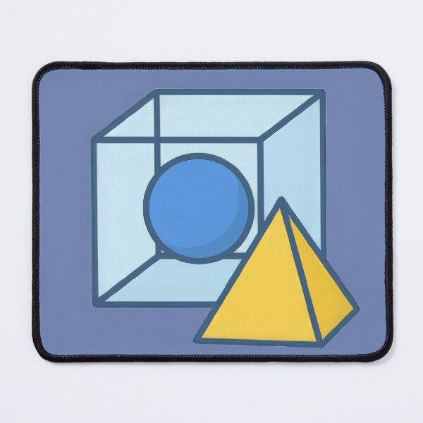 Item preview, A Geometric Composition: Sphere, Cube, and Pyramid designed and sold by IraBum.