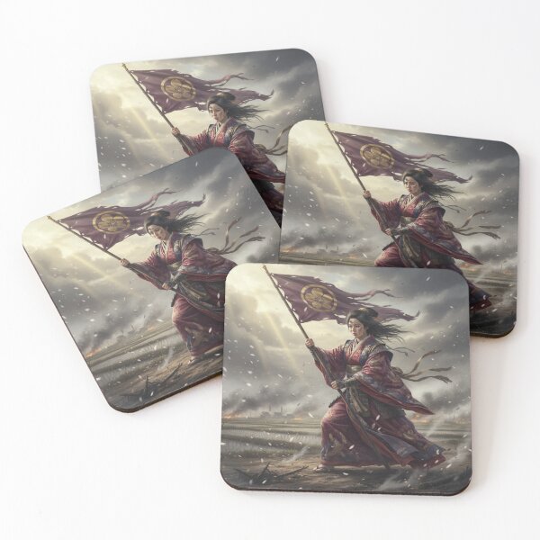 Item preview, 前田利家の妻 まつ - 逆境を乗り越えた旗手Sengoku Heroine: The Warrior's Wife Holding the Clan Banner designed and sold by Mori-no-Akari.