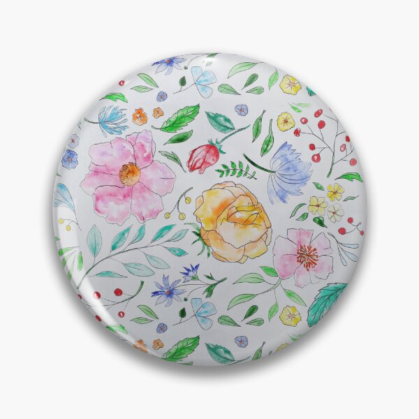 Item preview, A romantic pattern of roses and tullips designed and sold by KAY Artists.