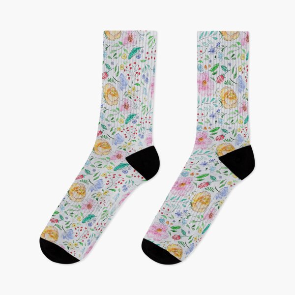 Item preview, A romantic pattern of roses and tullips designed and sold by KAY Artists.