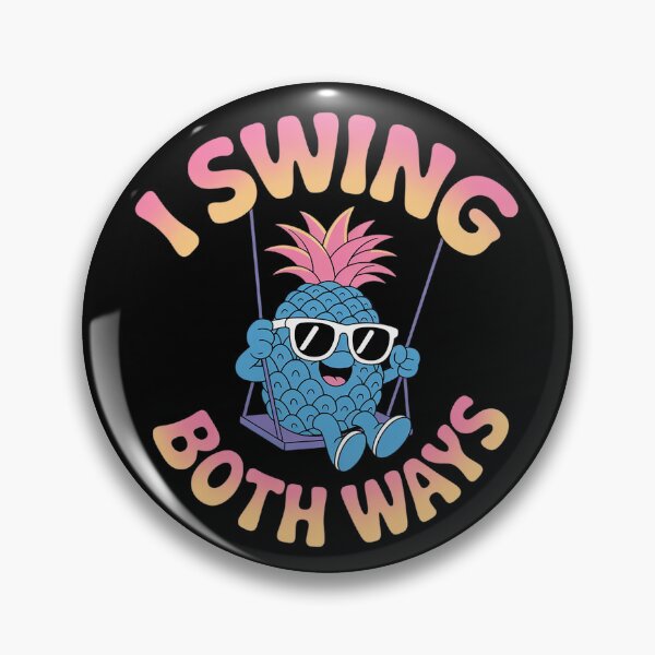 Item preview, Bisexual Bi Pride Flag Pun Swing I Swing Both Ways  designed and sold by GGrizeldaRivas.
