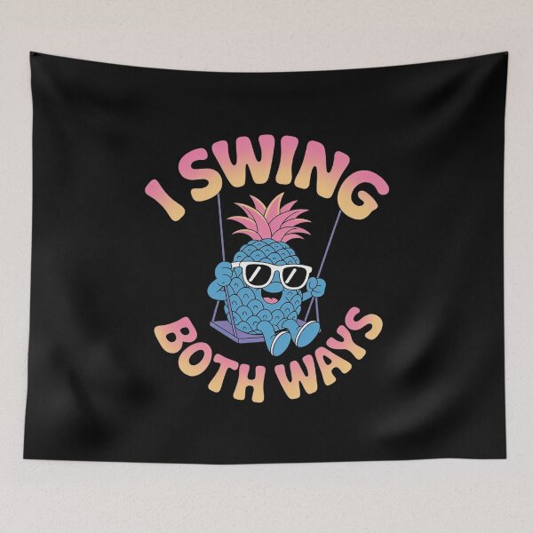 Item preview, Bisexual Bi Pride Flag Pun Swing I Swing Both Ways  designed and sold by GGrizeldaRivas.