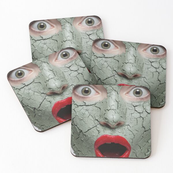 Item preview, Surprised woman in green mask designed and sold by anytka.
