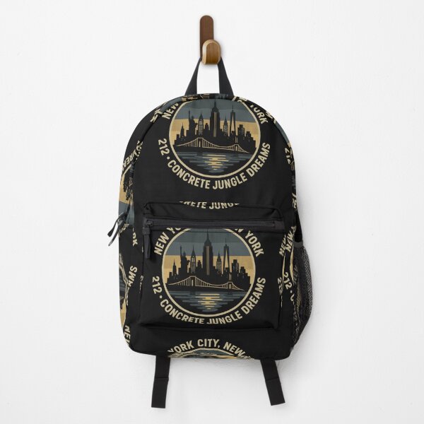 Item preview, New York City, New York – 212 Concrete Jungle Dreams Retro Skyline Shirt designed and sold by Laughprints.