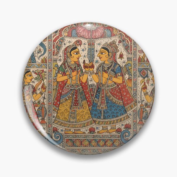 Item preview, Celebration of Grace in Madhubani Tradition designed and sold by digisetumedia.