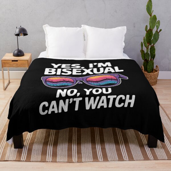 Item preview, Bisexual Bi Pride Flag Yes, I'm Bisexual No, You Can't Watch designed and sold by GGrizeldaRivas.