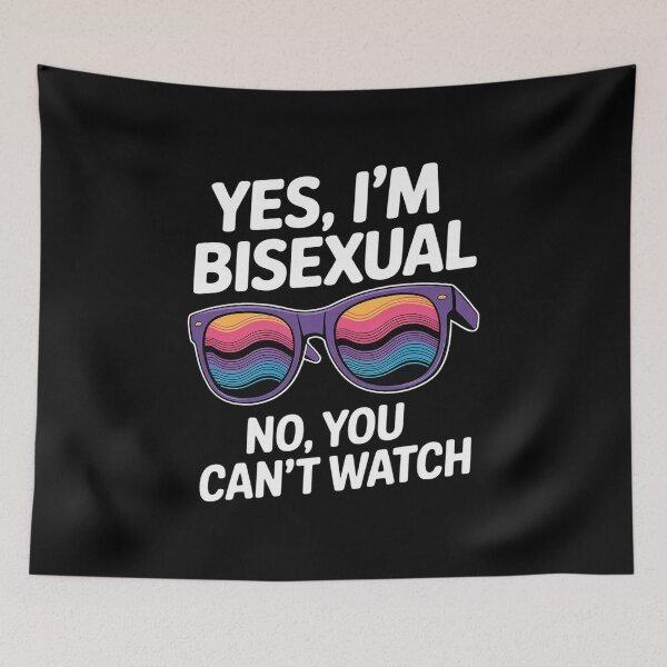 Item preview, Bisexual Bi Pride Flag Yes, I'm Bisexual No, You Can't Watch  designed and sold by GGrizeldaRivas.