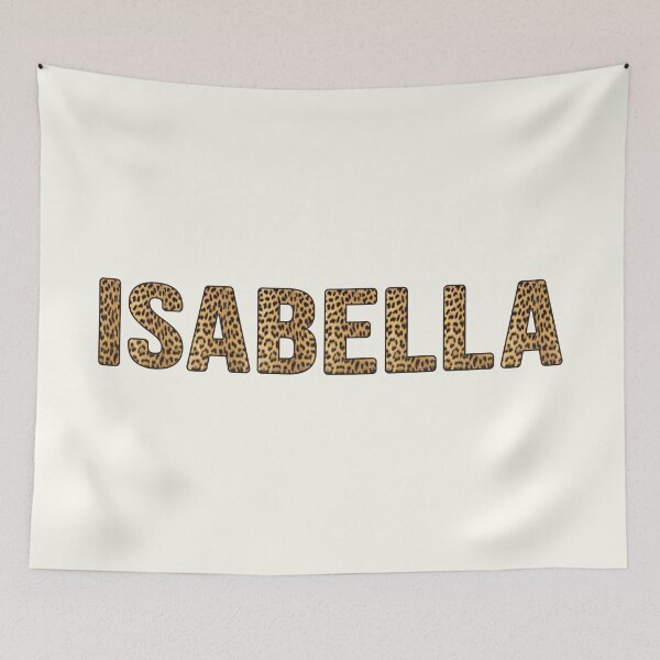 Item preview, Isabella Name Leopard Print designed and sold by Jeallan Designs.