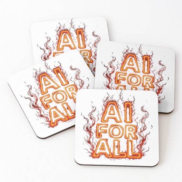 Artikelvorschau, KI für alle – Neon Fire Tech Revolution entworfen und verkauft von GlowAIDesigns.