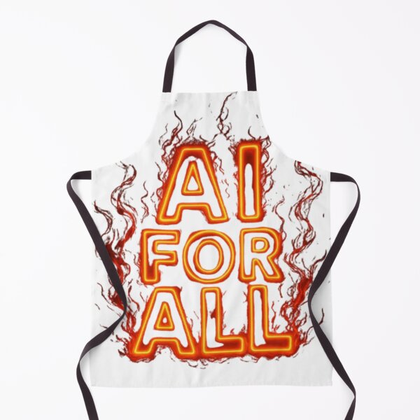 Item preview, AI for All – Neon Fire Tech Revolution designed and sold by GlowAIDesigns.