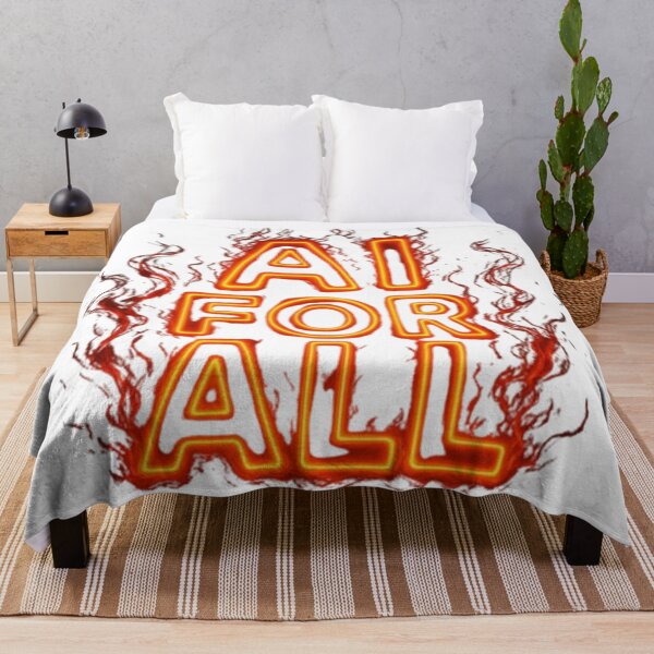 Item preview, AI for All – Neon Fire Tech Revolution designed and sold by GlowAIDesigns.