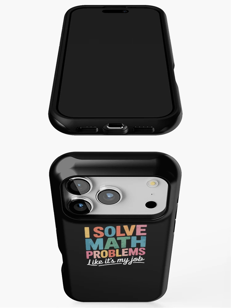 Thumbnail 3 of 4, iPhone Case, Problem Solver Math Mathematics Back To School Math Teacher designed and sold by dainegilbert.