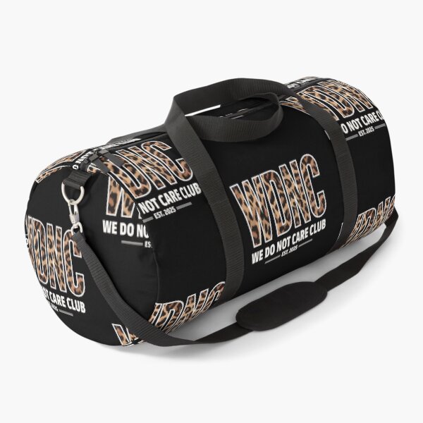 Item preview, WDNC Leopard Print Design | We Do Not Care Club Est. 2025 | Bold Trendy Statement Typography for Confident Vibes designed and sold by BrainBubbleArt.