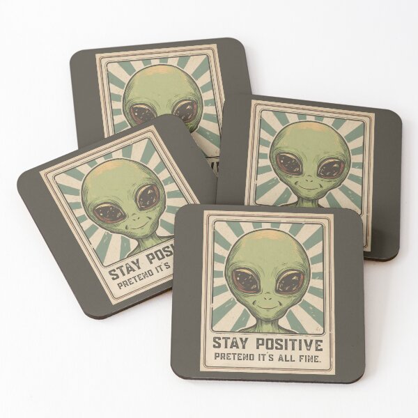 Item preview, Stay Positive. Pretend it´s all fine. designed and sold by Sketch-Shack.