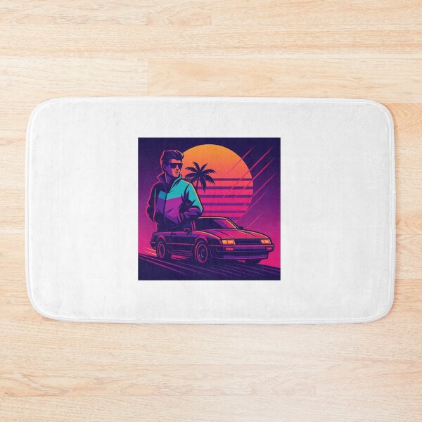 Item preview, Retro Synthwave Driver | 80s Vaporwave Neon Car Palm Sunset designed and sold by Fleetwood1994.