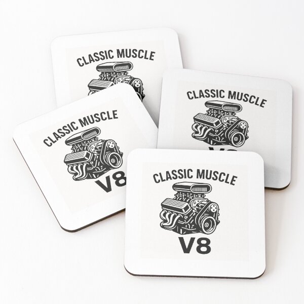 Item preview, Classic Muscle Car Engine V8 | Hot Rod Garage Vintage Mechanic designed and sold by Fleetwood1994.