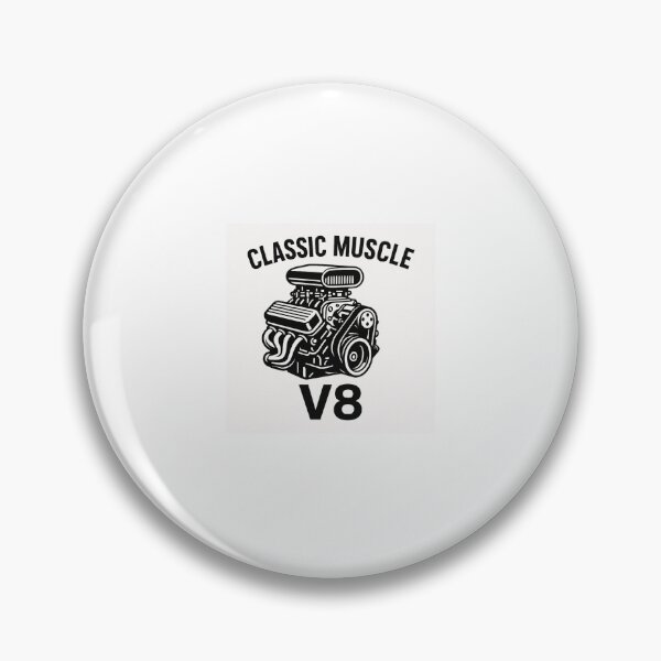 Item preview, Classic Muscle Car Engine V8 | Hot Rod Garage Vintage Mechanic designed and sold by Fleetwood1994.