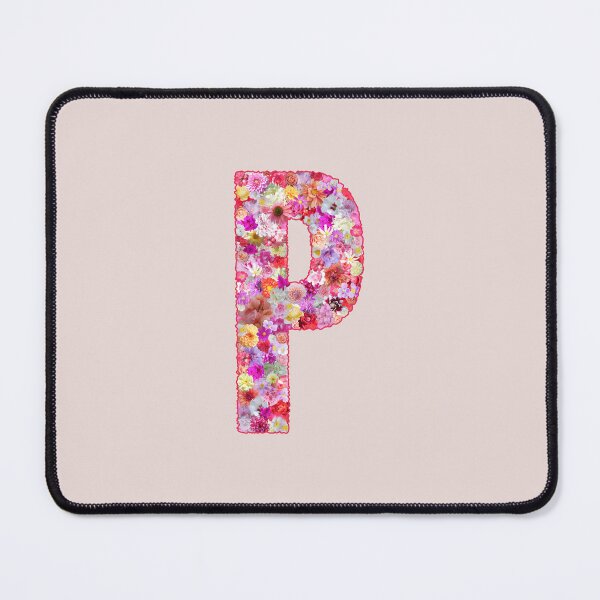 Item preview, Floral Letter P – Botanical English Alphabet Monogram Typography Design designed and sold by TheSassyNoble.