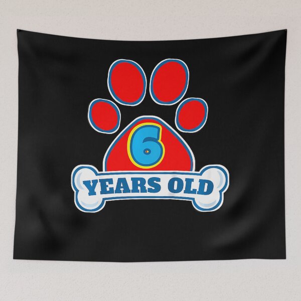 Item preview, Kids 6 Year Old 6Th Birthday Paw Themed Party Gift Boys Girls designed and sold by MadalynKiehn.